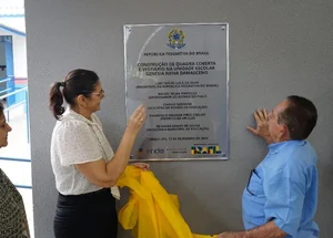 Inauguração da Quadra Poliesportiva na Unidade Escolar Genésia Neiva Damasceno