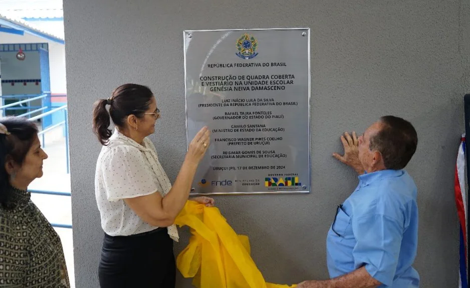 Inauguração da Quadra Poliesportiva na Unidade Escolar Genésia Neiva Damasceno