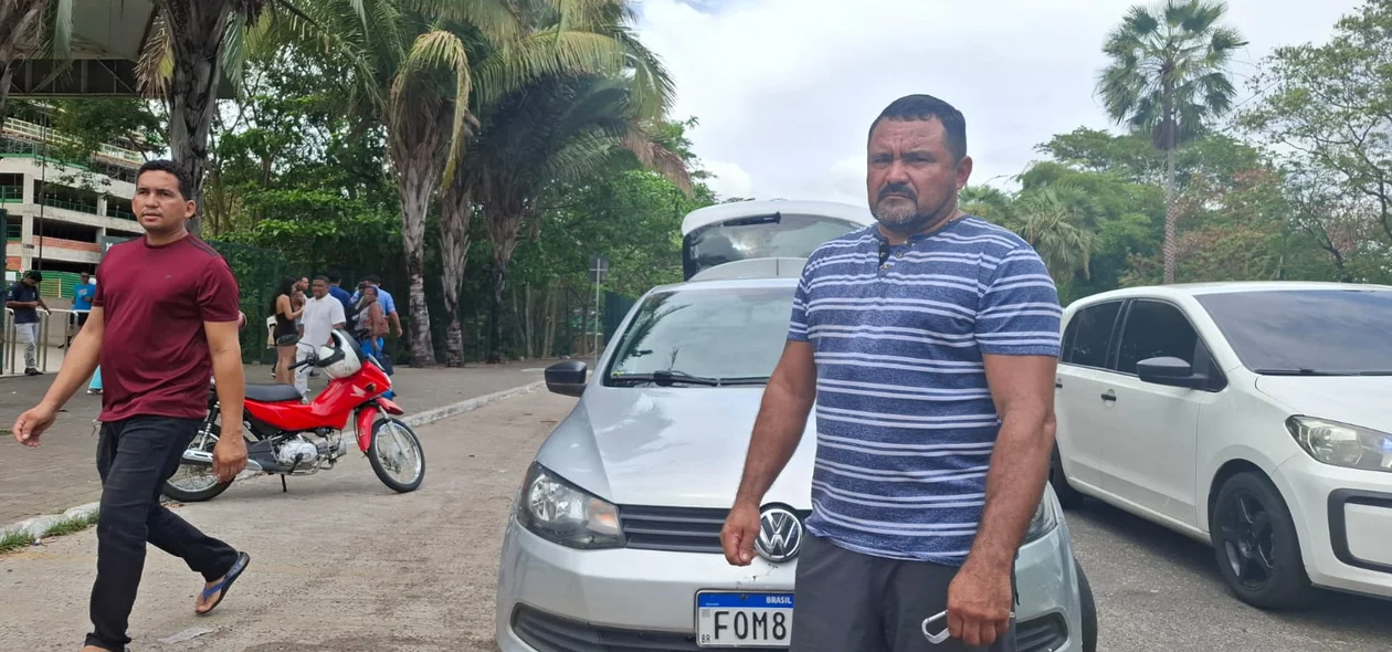 Itamar Lopes, motorista de aplicativo teve seu transporte danificado no acidente