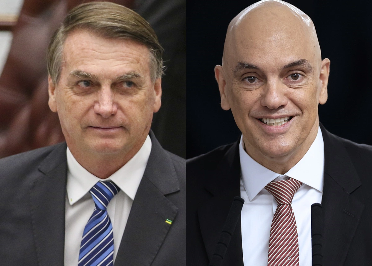 Jair Bolsonaro e Alexandre de Moraes