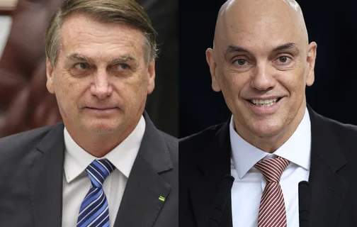 Jair Bolsonaro e Alexandre de Moraes