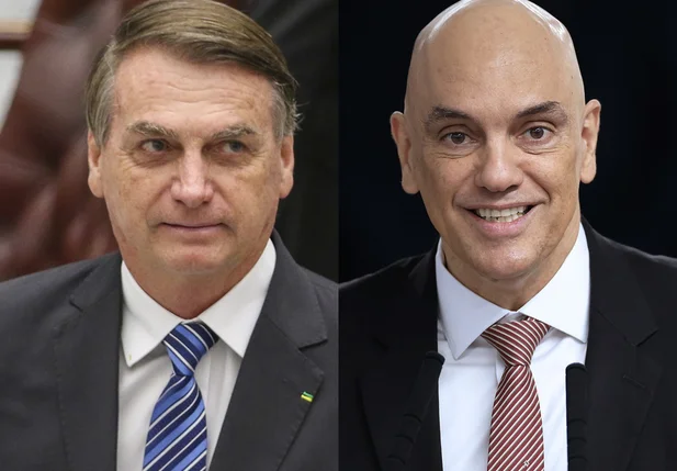 Jair Bolsonaro e Alexandre de Moraes