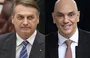 Jair Bolsonaro e Alexandre de Moraes