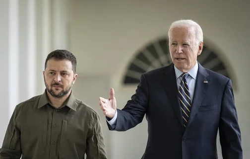 Joe Biden e Volodymyr Zelensky