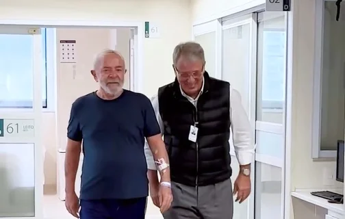 Lula no hospital