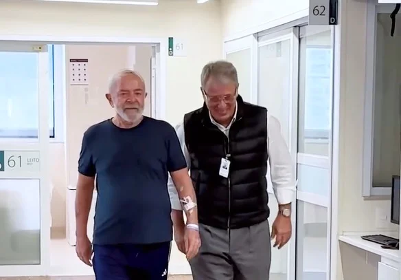 Lula no hospital