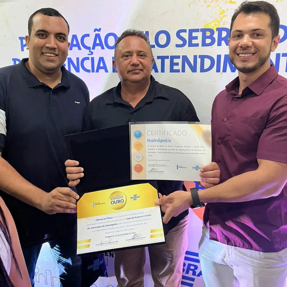 Município de Itainópolis recebeu Selo Ouro