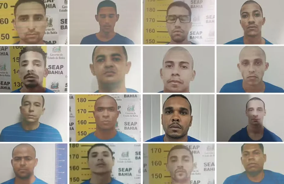 Os 16 detentos que fugiram da penitenciária em Eunápolis (BA)