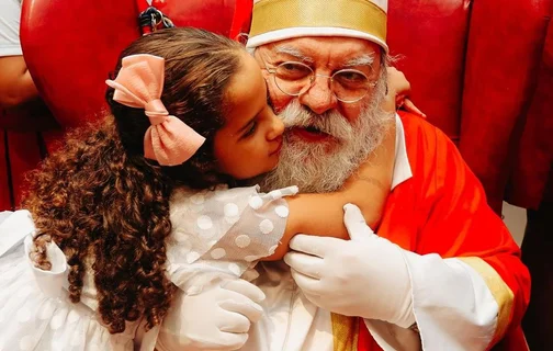 Papai Noel do Natal de Sonho e Luz