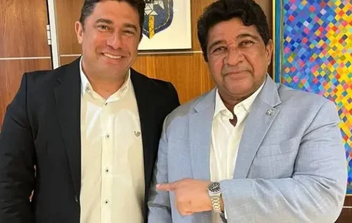 Presidente do Ceará, João Paulo Silva (na erquerda da foto), e o presidente da CBF Egnialdo Rodrigues (na direita da foto)