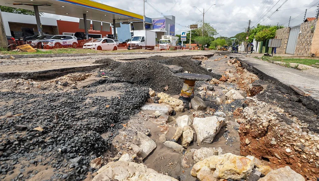 Recapiamento foi recolhido pela água