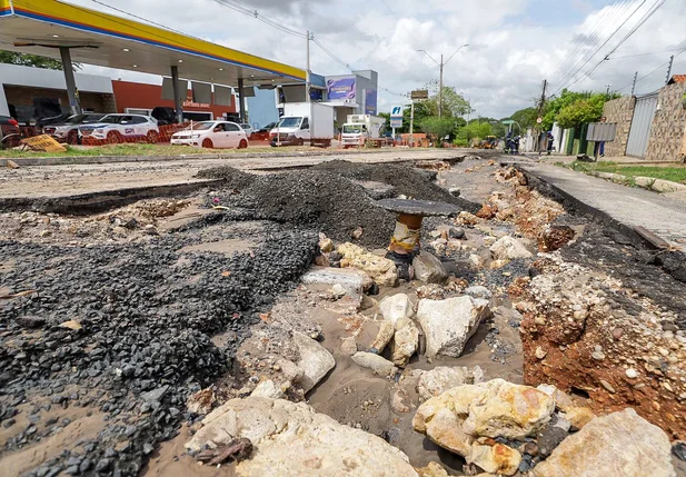 Recapiamento foi recolhido pela água