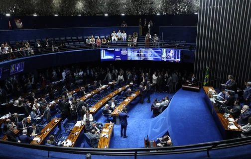 Sessão no Plenário do Senado Federal