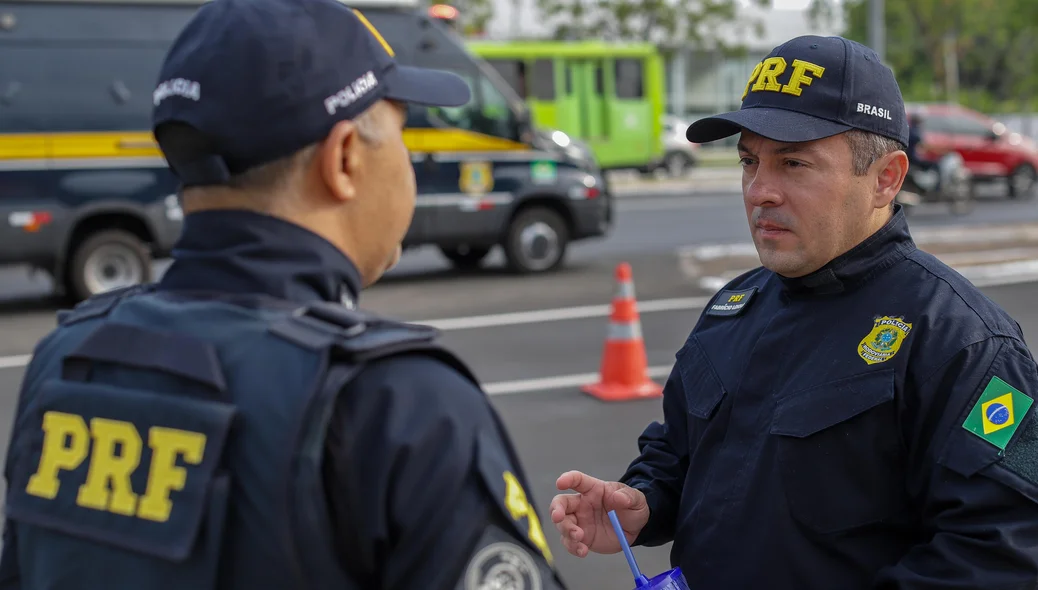 Superintendente da PRF no Piauí, Fabrício Loiola e inspetor Alexsandro Lima