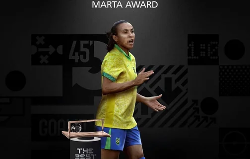 The Fifa Best: Marta venceu 1º Troféu Marta de gol mais bonito do ano