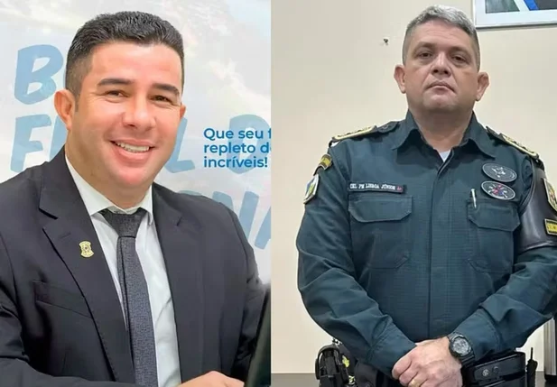 Vereador Genilson Costa e o coronel Francisco das Chagas Lisboa, presos pela Polícia Federal nesta quarta-feira (18)