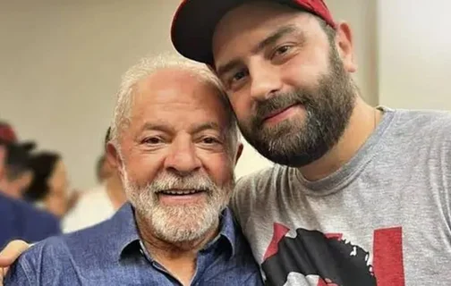 Presidente Lula e seu filho, Luis Claudio Lula da Silva