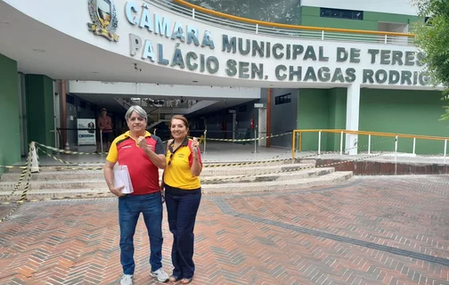 Sinésio Soares e Lucineide Soares, coordenadores-gerais do SINDSERM