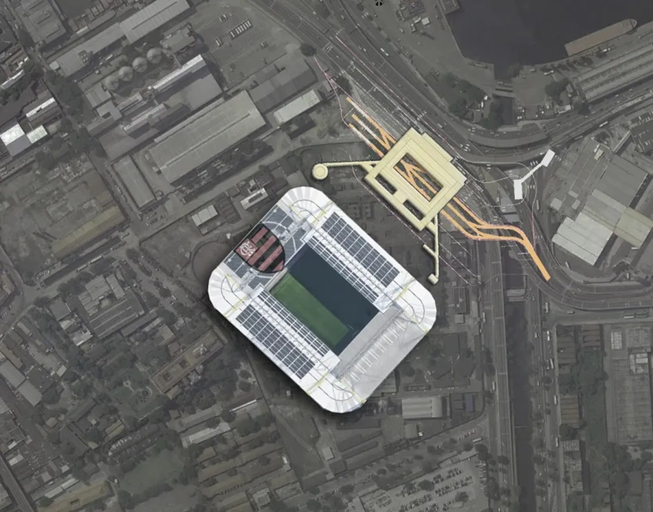 Ideia de construção de estádio do Flamengo