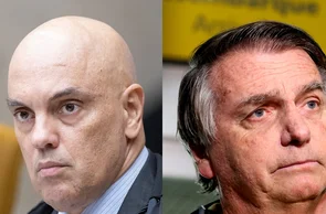 Ministro Alexandre de Moraes e Jair Bolsonaro