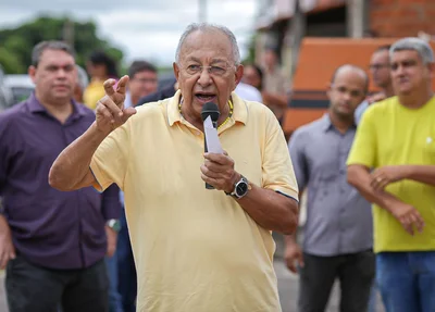 Prefeito Dr. Pessoa durante seu pronunciamento