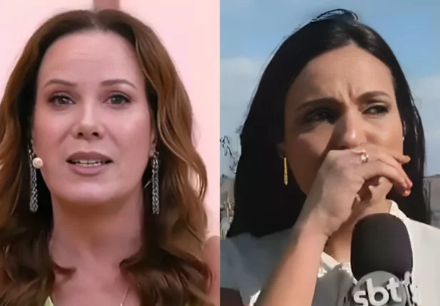 Márcia Dantas chora ao vivo após ser acusada de fake news pela Globo