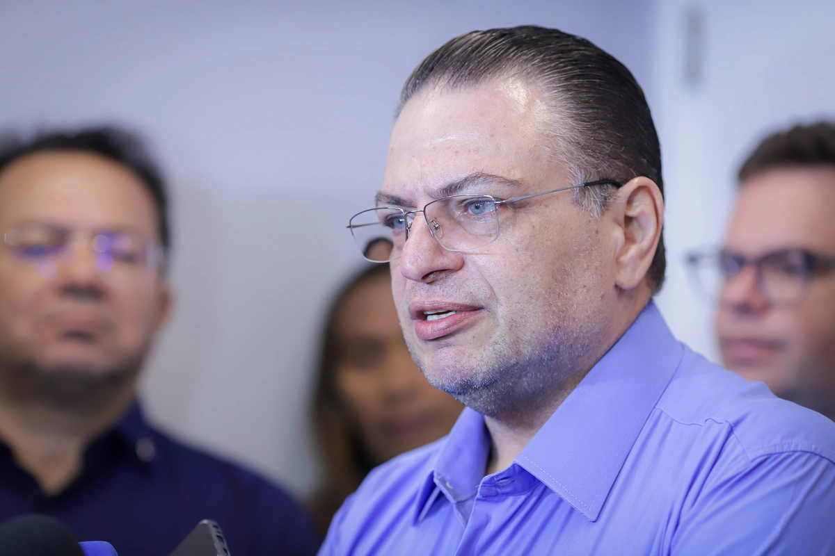 Pastor Gessivaldo Isaías durante seu pronunciamento