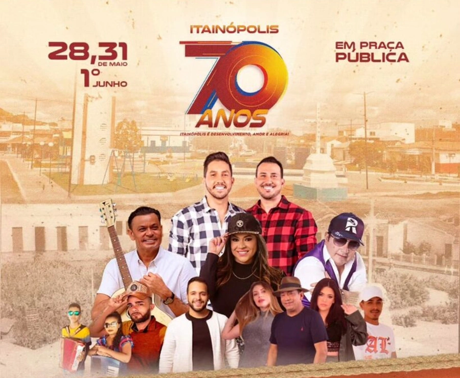 Prefeitura de Itainópolis divulga programação da festa de aniversário
