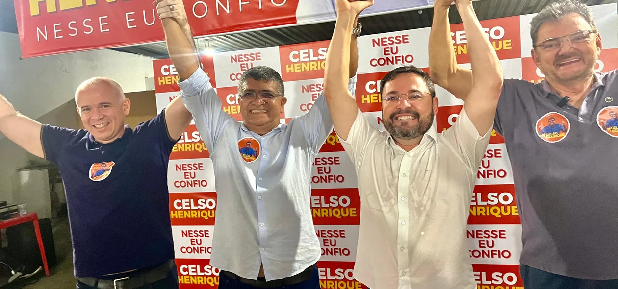 Autoridades participaram do  lançamento da pré-candidatura de Celso Henrique