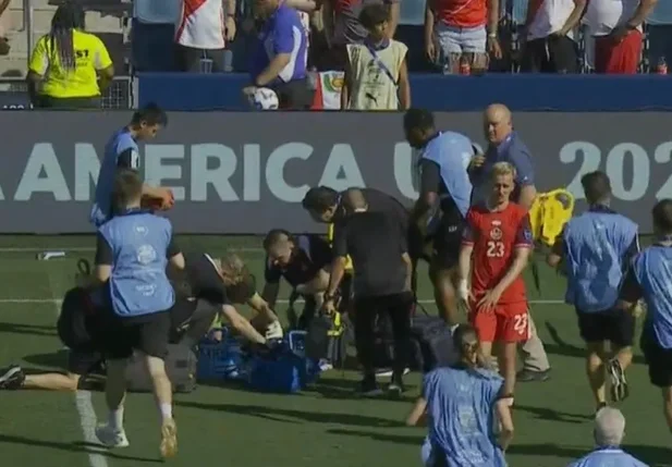 Bandeirinha desmaiou durante o jogo entre Canadá e Peru