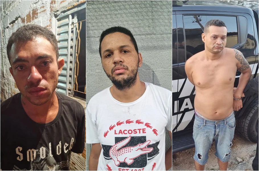 Judson, Alan e Marcondes presos pela Polícia Civil do Piauí