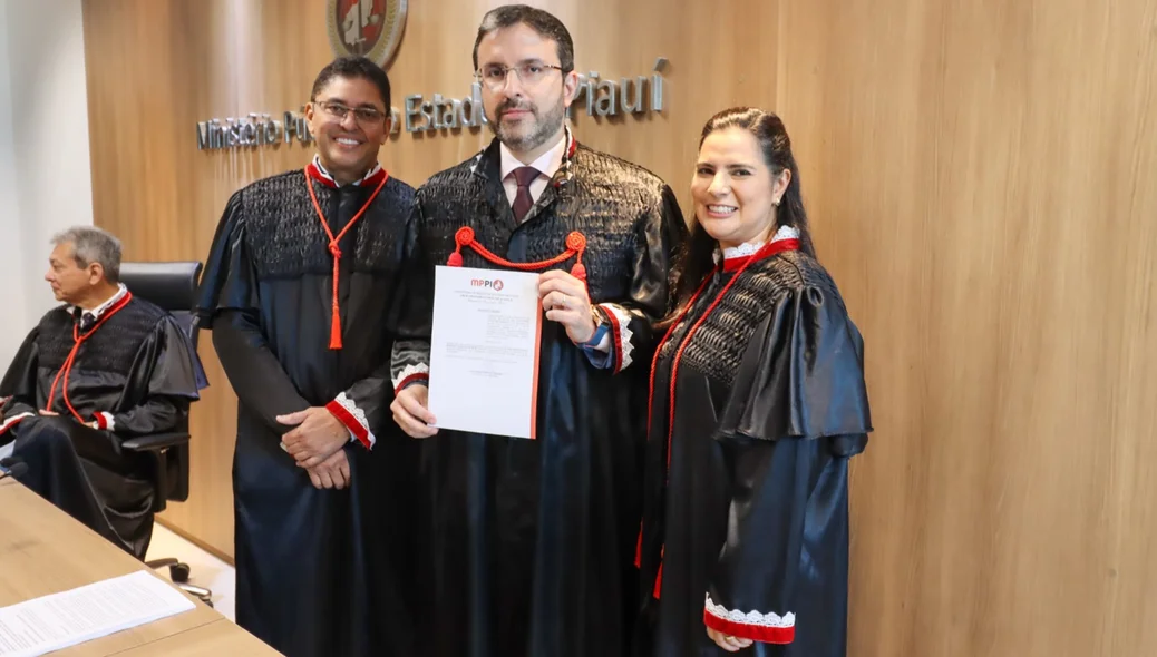O procurador-geral de Justiça do Piauí, Cleandro Moura, presidiu a solenidade