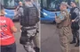 Policia foi acionada para manifestação em frente à garagem da Guanabara