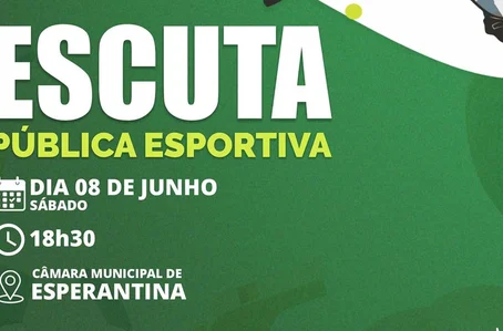 Prefeitura de Esperantina realizará escuta pública esportiva