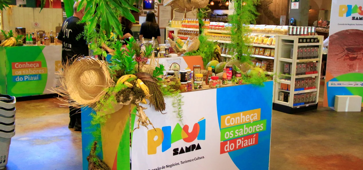 Quiosque de exposição no Eataly São Paulo