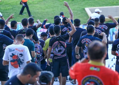 Torcida do River marca presença em jogo da Série D 2024