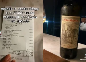 Amigos confundem preço de vinho e pagam conta de R$ 4,5 mil
