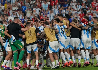 Argentina comemora classificação para final da Copa América
