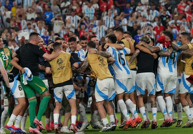 Argentina comemora classificação para final da Copa América