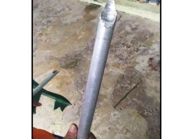 Arma utilizada na tentativa de homicídio na Penitenciária José de Ribamar Leite
