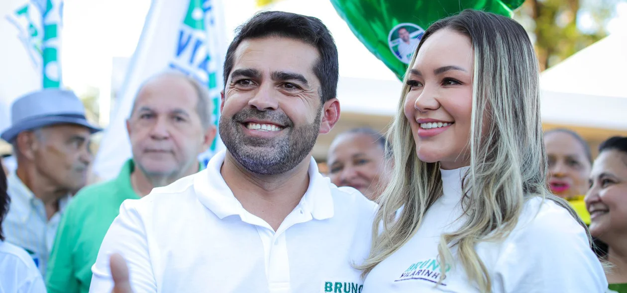 Bruno Vilarinho e a esposa