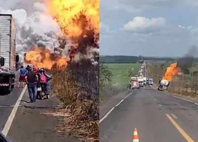 Caminhão-tanque transportava gás e explodiu em rodovia no Pará