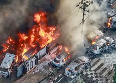 Caos em protestos em Bangladesh