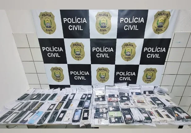 Celulares restituídos pela Polícia Civil do Piauí
