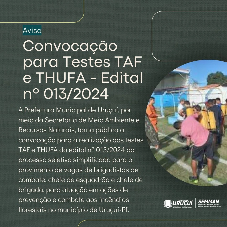 Confira o edital de convocação para as provas