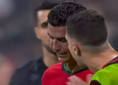 Cristiano Ronaldo chorou após perder pênalti