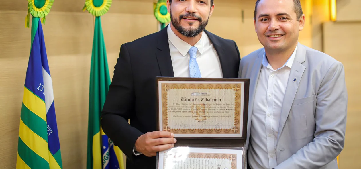 Delegado Eduardo Aquino e delegado Charles Pessoa