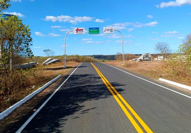 DER finaliza obras na rodovia que liga Novo Santo Antônio a Alto Longá