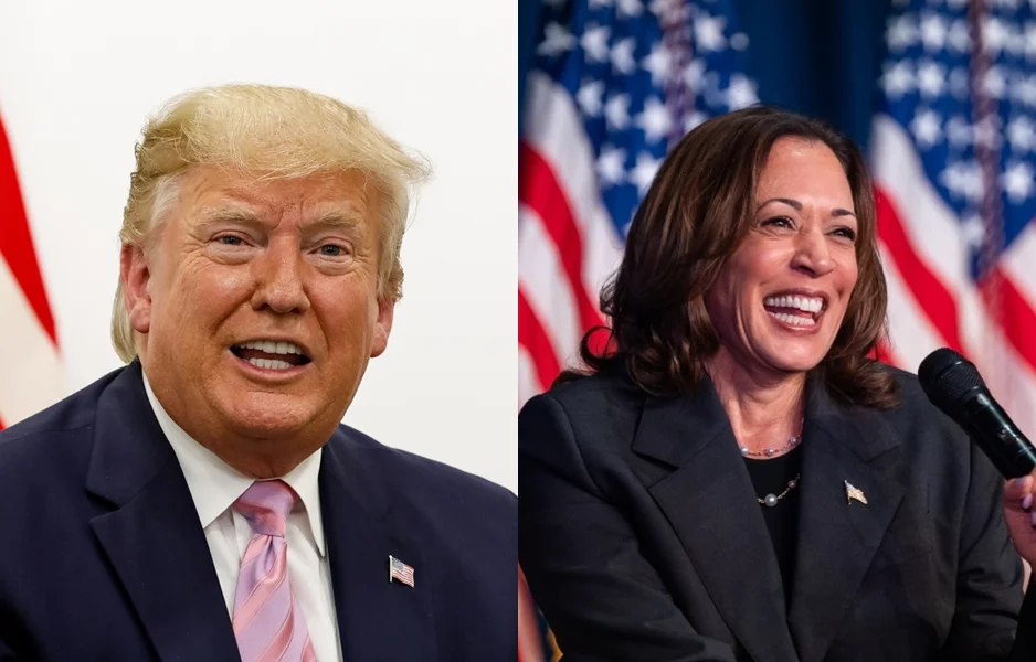 Donald Trump e Kamala Harris