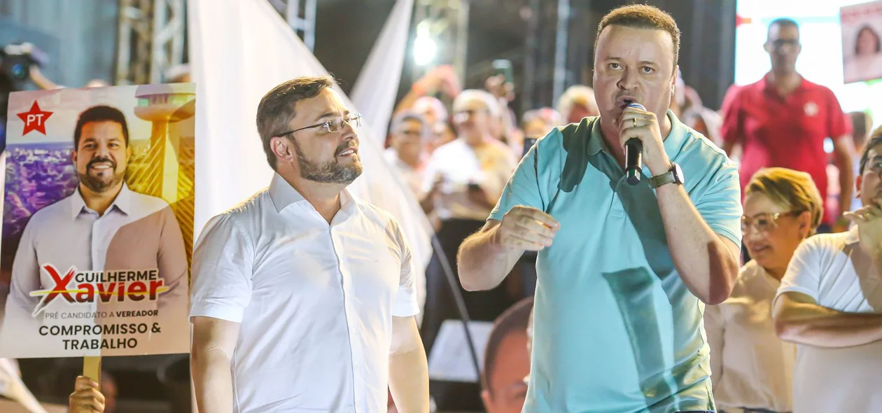 Fábio Novo e Paulo Mácio, candidatos a prefeito e vice